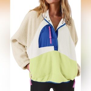 Colorblock Fleece Pullover